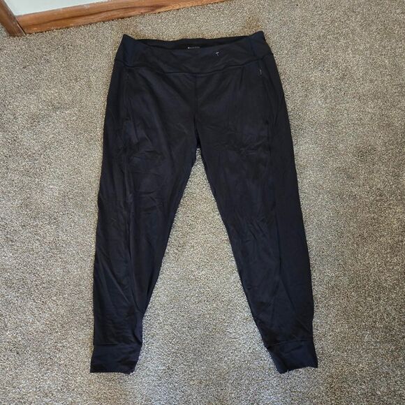 Athleta Distance Jogger Black High Athletic Leggings Pants Extra Large Tall - Picture 3 of 6